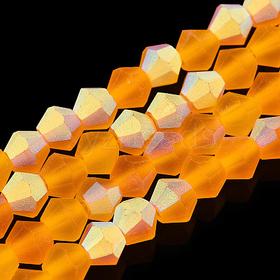 Imitate Austrian Crystal Bicone Frosted Glass Beads Strands LS-EGLA-A039-T2mm-MB23-1