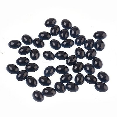 ABS Plastic Imitation Pearl Cabochons SACR-R755-8x6mm-Z25-1