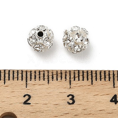 6mm Brass Rhinestone Beads X1-KK-S519-01A-02S-1