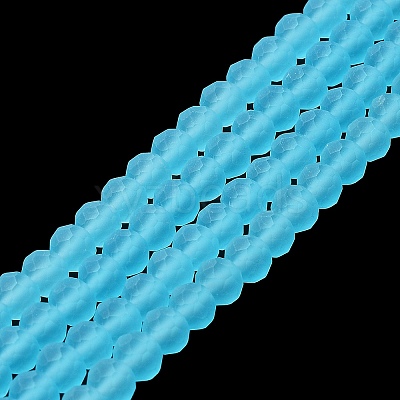 Transparent Glass Beads Strands EGLA-A034-T10mm-MD08-1