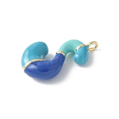 Brass Enamel Pendants KK-E093-03G-S-02-1