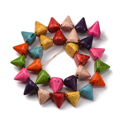 Synthetic Turquoise Beads Strands G-C147-15B-1