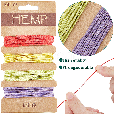 12Pcs 12 Colors Cotton Thread Sets OCOR-GF0003-06-1