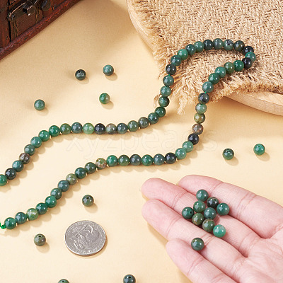 1Strand Natural African Jade Beads Strands G-TA0003-50C-1