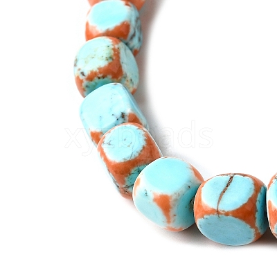 Dyed Natural Magnesite Beads Strands G-L617-B01-8mm-01-1