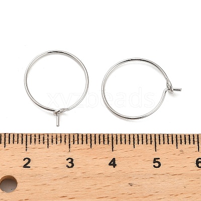 Brass Hoop Earring Findings LS-KK-R112-038A-1