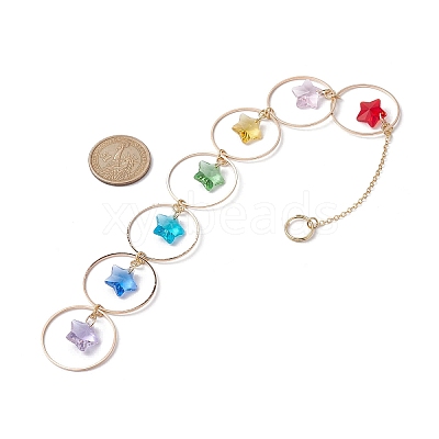 Faceted Glass Suncatchers HJEW-JM01649-03-1