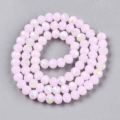 Electroplate Glass Beads Strands EGLA-A044-J6mm-L02-1