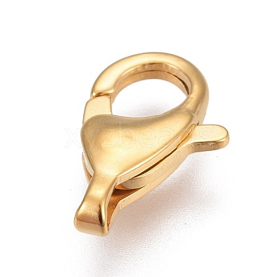 304 Stainless Steel Lobster Claw Clasps STAS-I100-20G-1