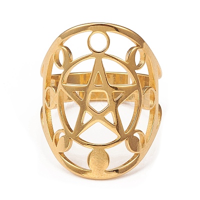 304 Stainless Steel Adjustable Rings LS-RJEW-P080-01G-1