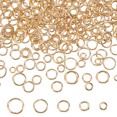 500Pcs 5 Styles 304 Stainless Steel Open Jump Rings STAS-BBC0002-72-1