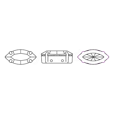 Preciosa® MAXIMA Crystal Sew-On Cups X-PRC-SE6-00030-S-1