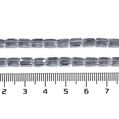 Electroplate Glass Beads Strands GLAA-Q101-02A-PL05-1