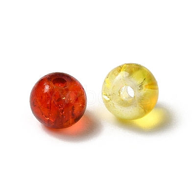 Transparent Crackle Glass Beads CCG-MSMC0002-04-M-1