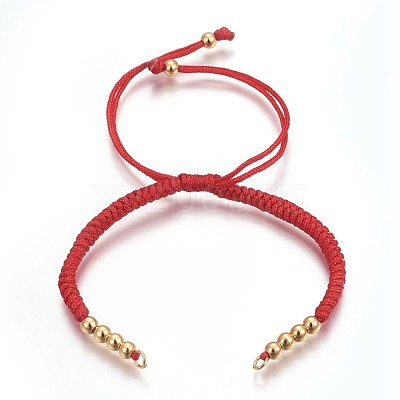 Nylon Cord Braided Bead Bracelets Making BJEW-F360-F18-1