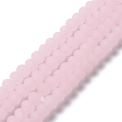 Imitation Jade Solid Color Glass Beads Strands EGLA-A034-J2mm-MD02-1