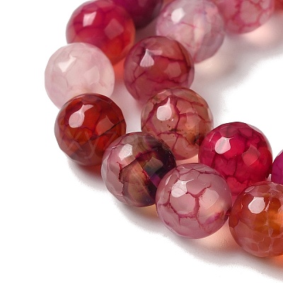 Dyed & Heated Natural Dragon Veins Agate Beads Strands G-P539-A01-24-1
