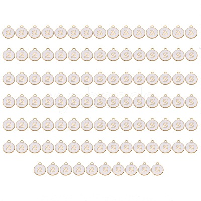 Golden Plated Enamel Alloy Charms ENAM-SZ0001-26A-S-1