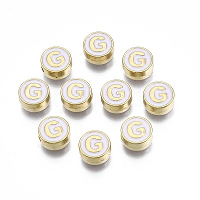 Alloy Enamel Beads X-ENAM-N052-006-01G-RS-1