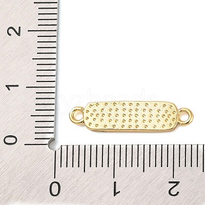 Beach Theme Rack Plating Brass Rectangle Connector Charms KK-P261-08A-G05-1
