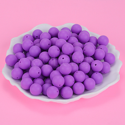 Round Silicone Focal Beads SI-JX0046A-04-1