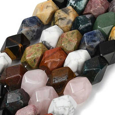 Natural Mixed Gemstone Beads Strands G-D354-A01-1