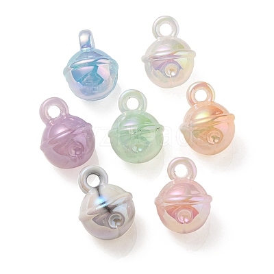 UV Plating Rainbow Iridescent Acrylic Pendants OACR-P010-19-1