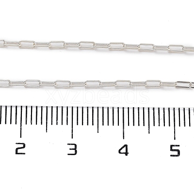 925 Sterling Silver Paperclip Chains STER-P064-02S-1
