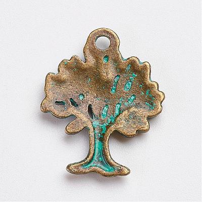 Tibetan Style Alloy Pendants PALLOY-F187-16ABG-1