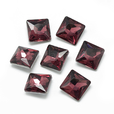 Pointed Back Glass Rhinestone Cabochons RGLA-T027-8x8mm-18-1