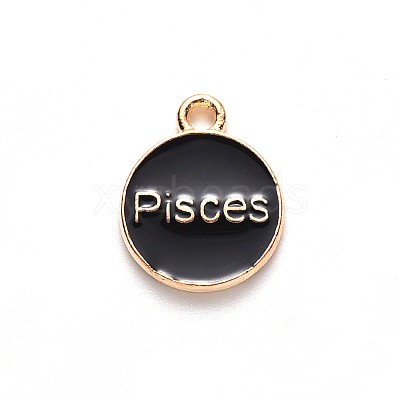 Alloy Enamel Pendants ENAM-S124-01B-08H-1