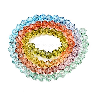 Gradient Color Baking Paint Glass Bead Strands X1-DGLA-A039-T2mm-A015-1