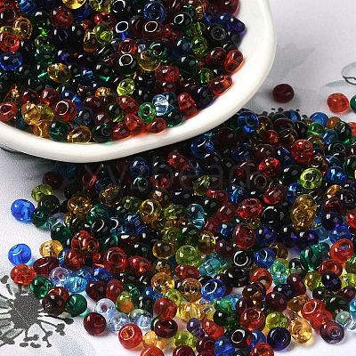Transparent Colours Glass Seed Beads SEED-P006-02A-03-1