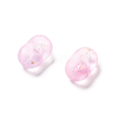 Gradient Color Transparent Frosted Acrylic Beads OACR-M023-06I-1