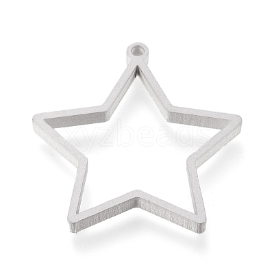 Tarnish Resistant 304 Stainless Steel Open Back Bezel Pendants STAS-K208-11P-1