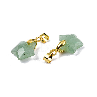 Natural Green Aventurine Charms X-G-N326-142-07-1