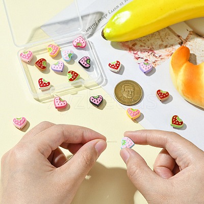 18Pcs 9 Colors Baking Paint Alloy Beads FIND-CJ0002-90-1