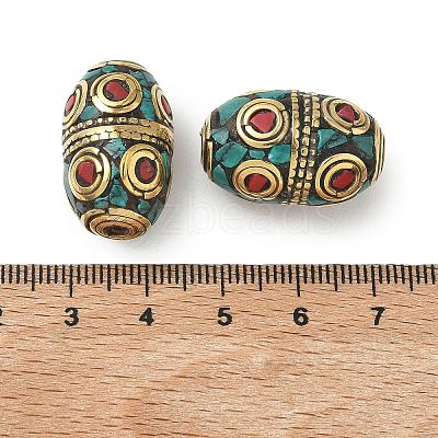 Handmade Tibetan Style Beads KK-Z157-03AG-01-1