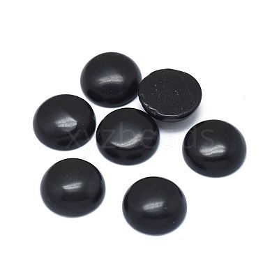 Natural Obsidian Cabochons G-G788-B-05-1