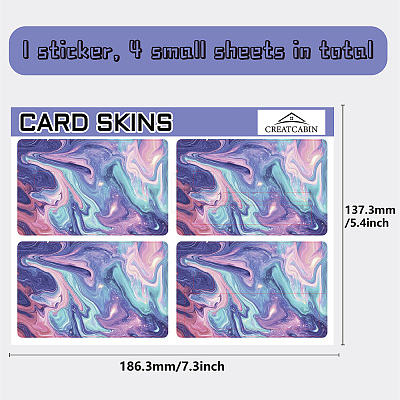PVC Plastic Waterproof Card Stickers DIY-WH0432-007-1