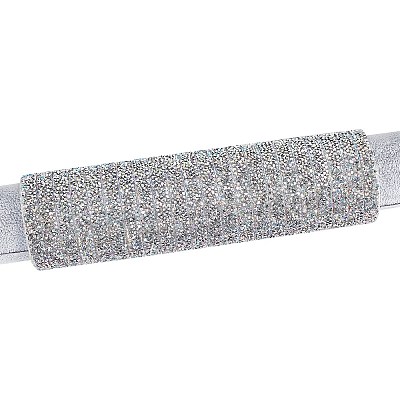 Glitter Resin Hotfix Rhinestone(Hot Melt Adhesive On The Back) DIY-GL0001-02-1