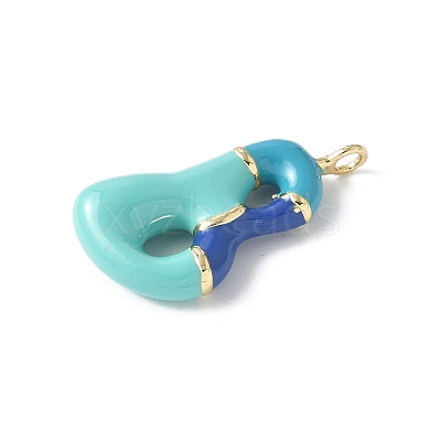 Brass Enamel Pendants KK-E093-03G-B-02-1