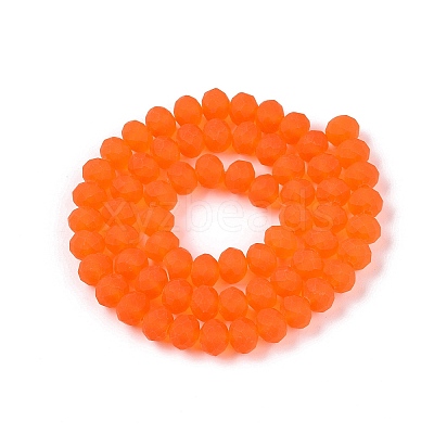 Transparent Glass Beads Strands X-EGLA-A044-T8mm-MD25-1