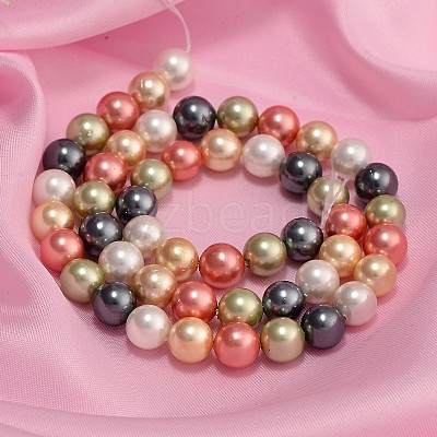 Shell Pearl Colorful Beads Strands BSHE-F013-14M-8mm-1