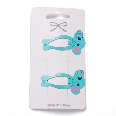 Cute Spray Painted Iron Snap Hair Clips PHAR-L006-A01-1
