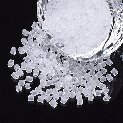 8/0 Two Cut Glass Seed Beads SEED-S033-12A-01-1