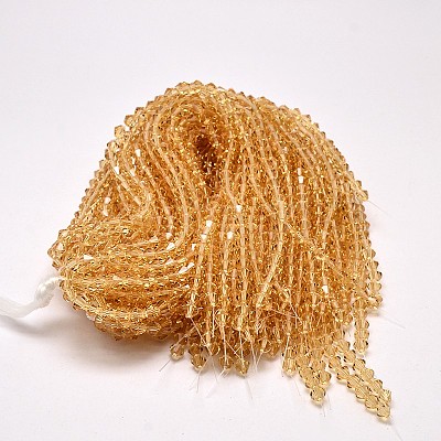 Transparent Glass Beads Strands EGLA-A039-T6mm-D18-1