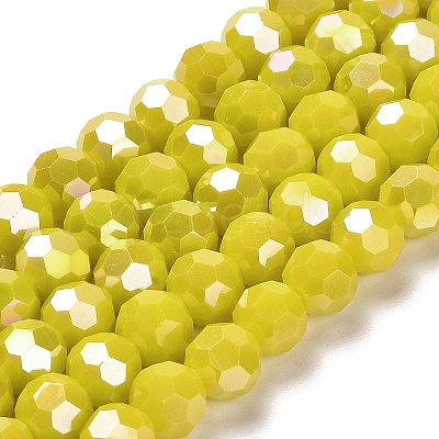Opaque Glass Beads Stands X-EGLA-A035-P8mm-B04-1