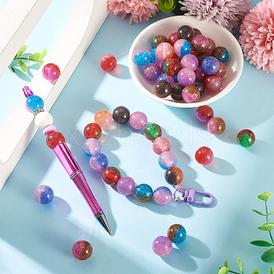 20Pcs 10 Colors Cat Eye Beads FIND-TA0009-88-1