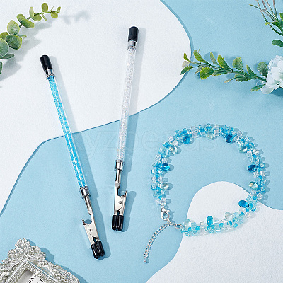 2Pcs Iron and PVC and Acrylic Alligator Memo Clips FIND-SC0011-26B-1